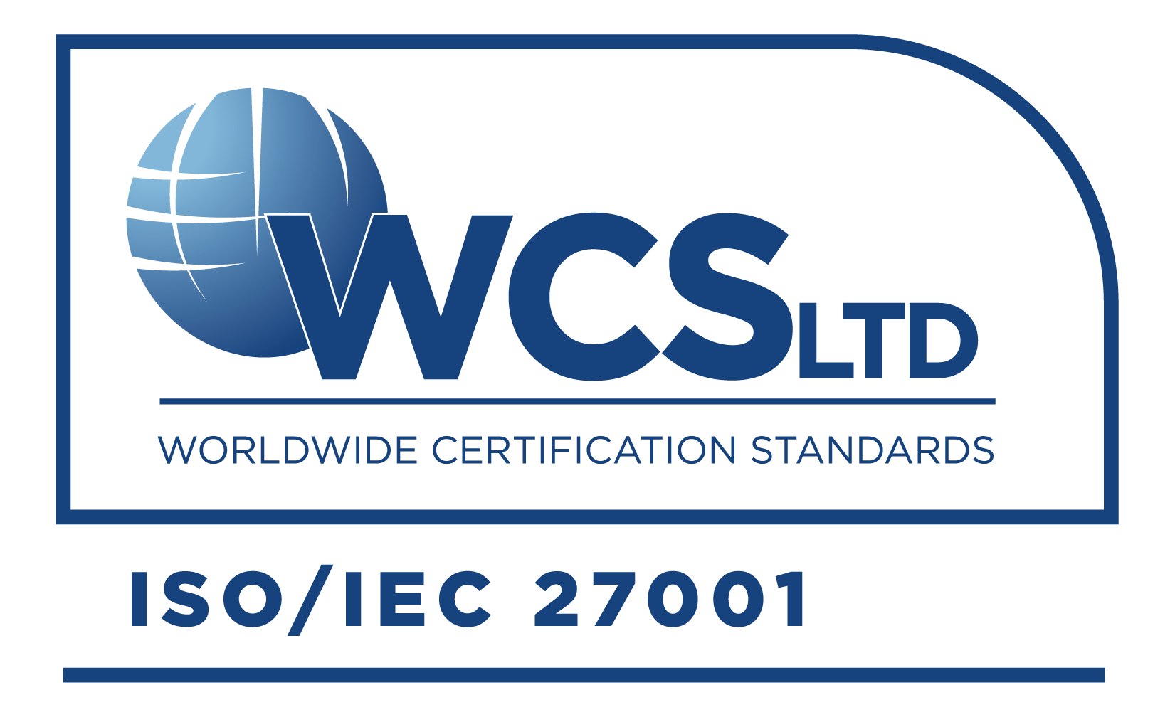 Marchio di certificazione ISO/IEC 27001 rilasciato da WCS LTD